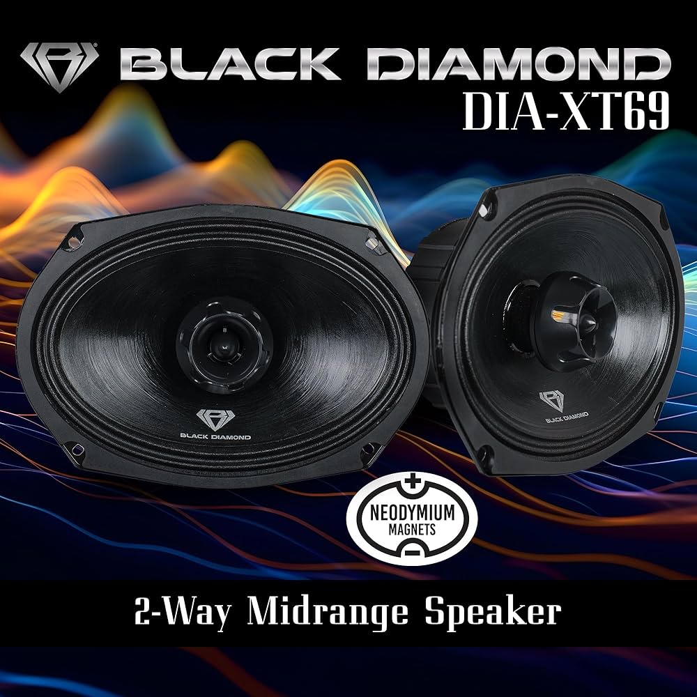ライティングディスク Amazon.com: BLACK DIAMOND DIA-XT69 6 x 9 Inches Car Audio Mid